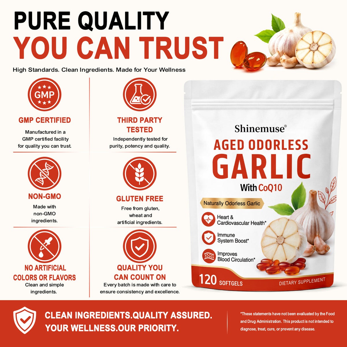 Shinemuse® Aged Garlic Wellness Formula