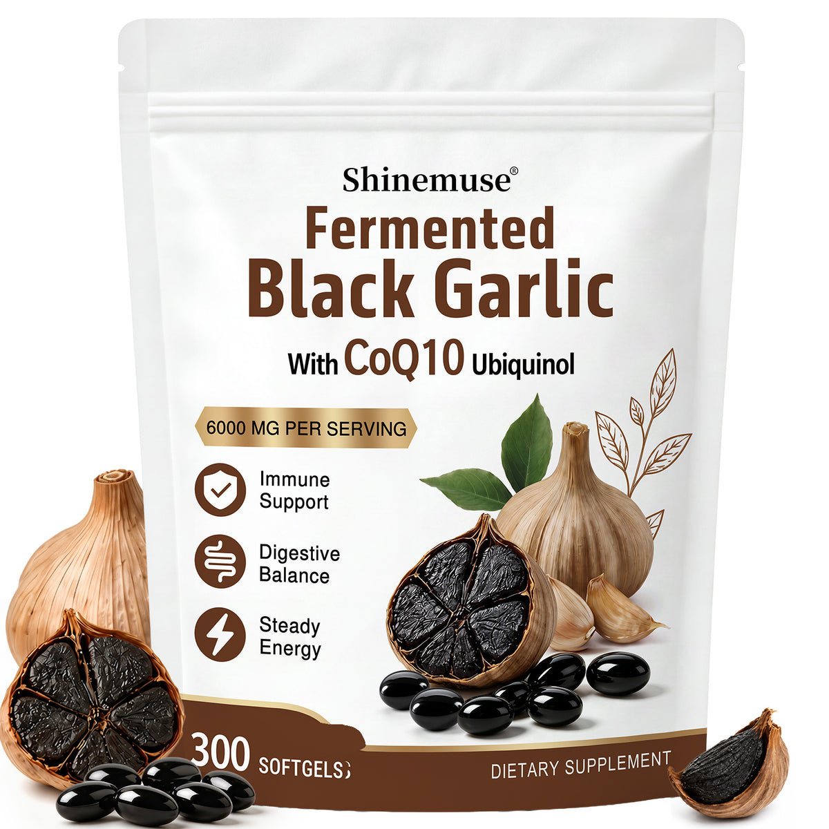 Shinemuse® Black Garlic + Ubiquinol Complex