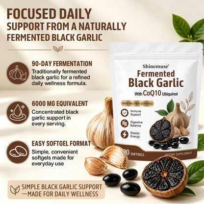 Shinemuse® Black Garlic + Ubiquinol Complex
