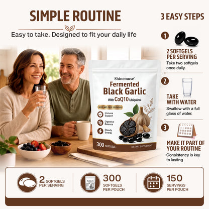 Shinemuse® Black Garlic + Ubiquinol Complex